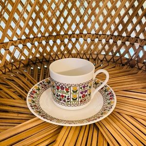 Fireglow by Royal Doulton China Cup & Saucer